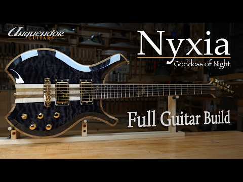 Building a Bespoke Neck Through Guitar by hand | Nyxia - Goddess of Night.