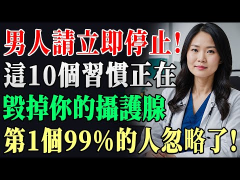 泌尿科醫師真心勸告:這些日常習慣正在毀掉你的前列腺,第一名九成男人都中招!