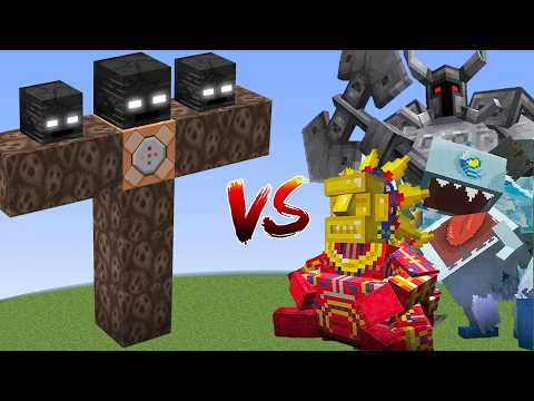 Wither Storm vs Mowzie's Mobs in Minecraft