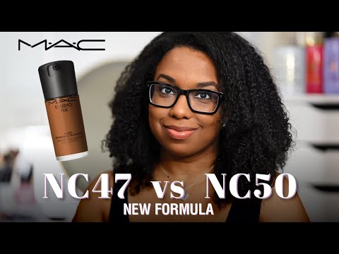REFORMULATED! MAC STUDIO FIX FOUNDATION REVIEW | NC47 vs NC50 | OILY COMBO SKIN | Watch in 4K
