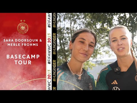 So sieht es im WM-Basecamp aus! | Tour mit Merle Frohms & Sara Doorsoun