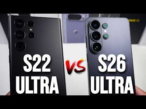 Samsung Galaxy S22 Ultra VS Samsung Galaxy S26 Ultra! (Camera Comparison, PUBG & Display & Speed)