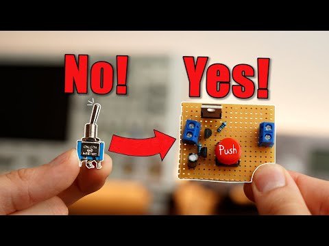 Mechanical  Switches are Obsolete?! Switch to a Latch Circuit! EB#53
