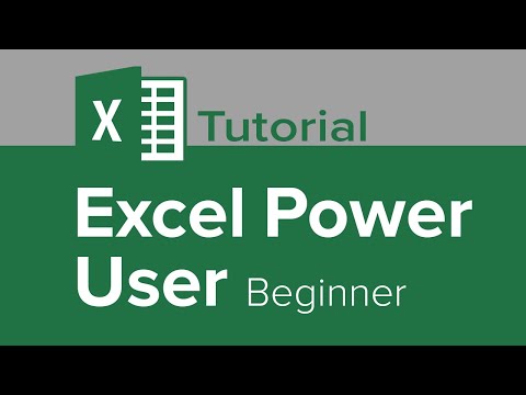 Excel Power User Beginner Tutorial