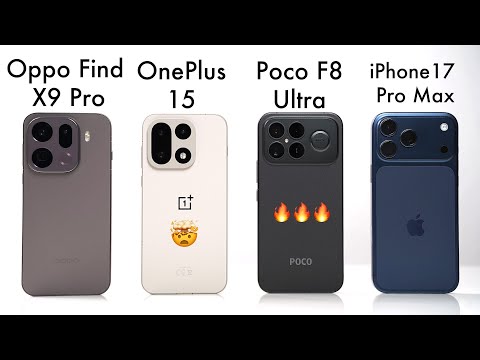 Oppo Find X9 Pro vs OnePlus 15 vs Poco F8 Ultra vs Apple iPhone 17 Pro Max - Benchmark | SwagTab