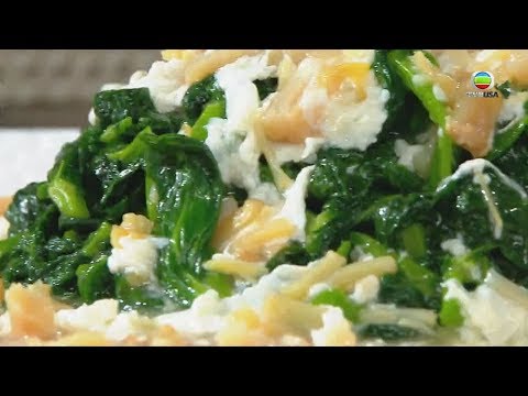 乾貝蛋白扒豆苗 - 睇片學煮餸