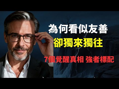 為何有些人看似友善，卻總是獨來獨往？這7個底層邏輯，揭露了你與強者的差距。獨來獨往是現代人最高級的生存智慧，看完終於與自己的孤獨和解了。
