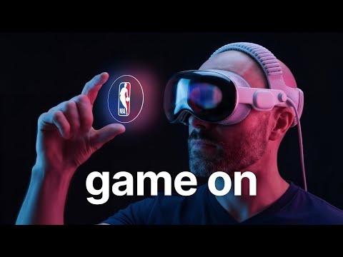 The NBA App on Apple Vision Pro (Tabletop Mode is Wild!)