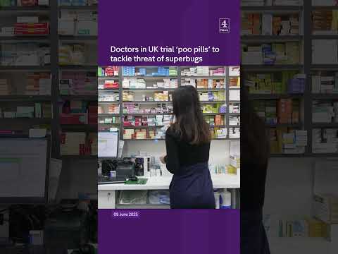Doctors in UK trial ‘poo pills’ to tackle threat of superbugs