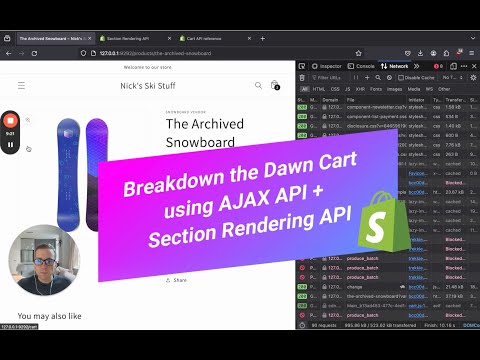 Breakdown the Dawn Cart using AJAX API  +  Section Rendering API