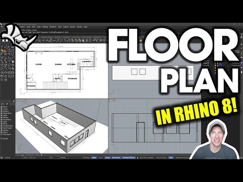 Getting Started with Rhino 8 Part 3 - Modeling a FLOOR PLAN!