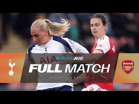 FULL MATCH: Tottenham Hotspur v Arsenal | Barclays WSL 25/26