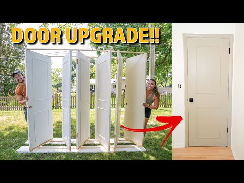 How to Update Old Interior Doors - New Door Knobs, Hinges, and Paint