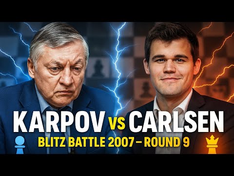 “Magnus Carlsen’s Brilliant Win Over Karpov – Historic Blitz Duel” !! 