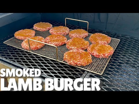 Smoked Lamb Burgers on an Offset Smoker.