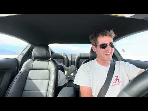 Enjoying My First Run at Bonneville Salt Flats - Inside View