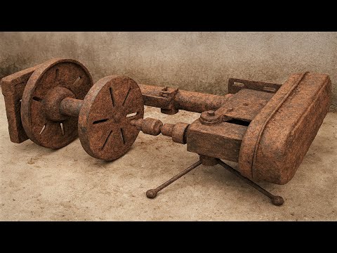 Restoring A Rusted, Long Abandoned Vertical Drill Machine Back To Working Condition After Years Idle
