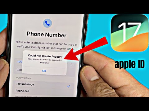 Could Not Create Account Your account cannot be created at this time | Apple ID Problem  2024 |