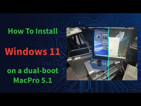 How to install a Windows 11 DualBoot System on a MacPro 5 1