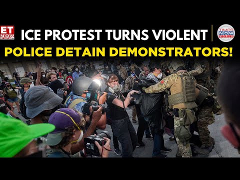 Protests Erupt Outside ICE Facility in Chicago, Police Detain Demonstrators | World News | ET Now