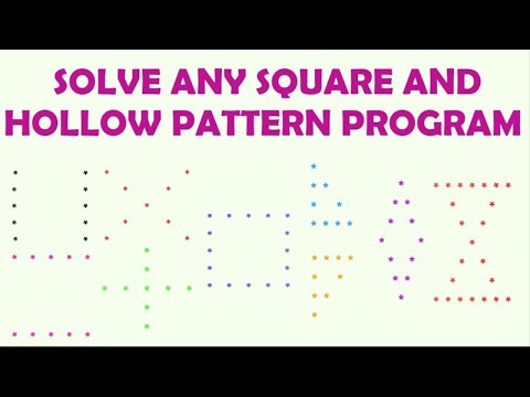 Solve any square or hollow pattern in Java
