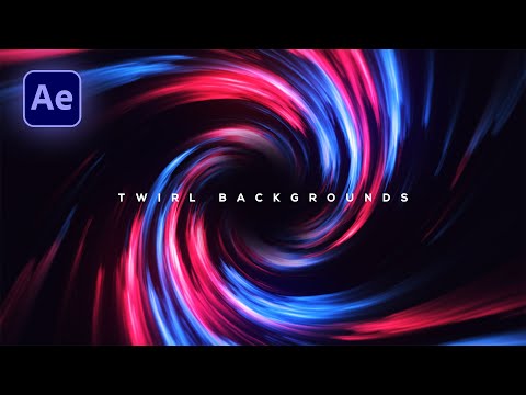 Twirl Background Animation in After Effects | Motion Graphics Background After Effects Tutorial