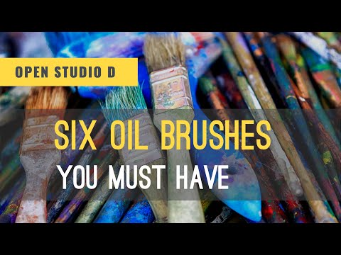 Six oil brushes you must have in your studio. Learn oil painting