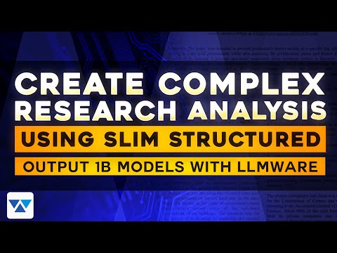 Create Complex Research Analysis with AI Agents using SLIM models on CPU with LLMWare