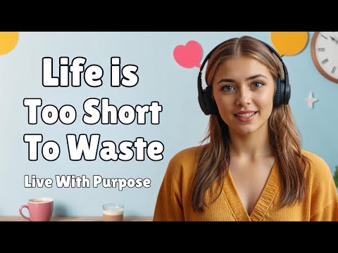 Life is Too Short To Waste; Live With Purpose | English Learning Podcast!