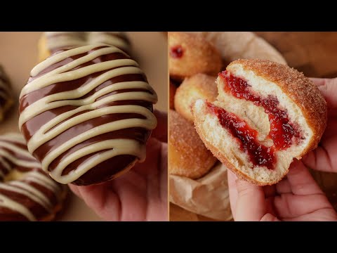 لازم تجربوا الدونتس المخبوزة 🍩 بدون نقطة زيت أخف وأطري دونتس هتنسيكم المقلية ! Baked Donuts