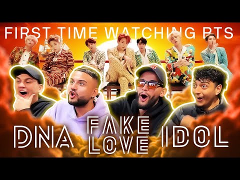 OUR FIRST TIME WATCHING BTS!! | BTS (방탄소년단) 'DNA', 'IDOL' and 'FAKE LOVE'