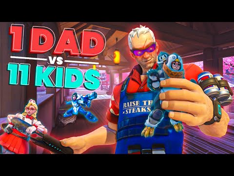 Flats Tries 11 Kids Vs 1 Dad Custom Game In Overwatch 2 AGAIN