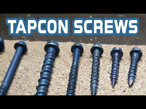 Tapcon Concrete Screws in Cinder block, Concrete or Brick | Tapcon Concrete Anchors Installation