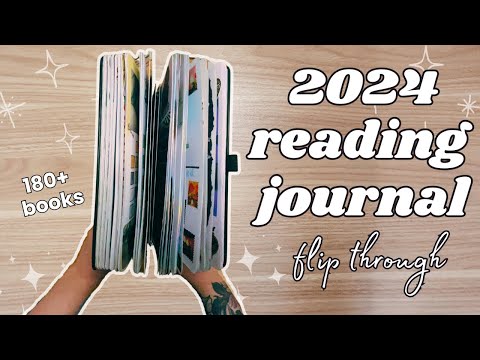 2024 READING JOURNAL FLIP THROUGH | 180+ BOOKS & STATS