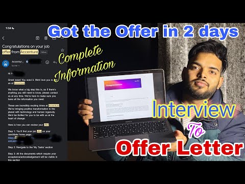 Received Offer Letter In 2 Days | Complete Interview Process Of Accenture | Step By Step