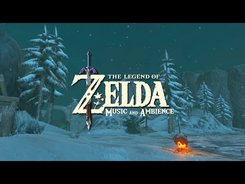 a soft Snowy day in zelda ambience (Relaxing video games music mix w/ Winter ambience)