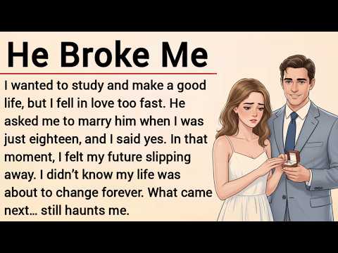 Learn English Through Story Level 3 | Graded Reader | English Story | He Broke Me