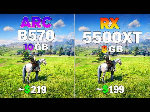ARC B570 vs RX 5500 XT - Test in 8 Games