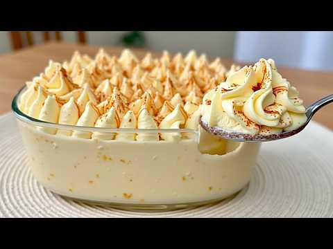 Only peach and banana! The best French dessert in 15 minutes! No baking required!