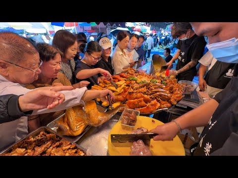 Food Market in Wenzhou, China: Lantern Cake, Braised Meat Feast, Smoked Goose & Top-Quality Fruits!