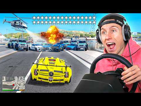 5000 STERNE ÜBERLEBEN in GTA 5 mit LENKRAD! 😱 (extrem schwer)