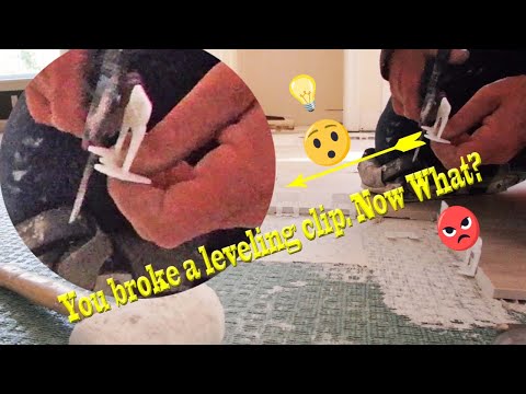 You broke , or maybe forgot a tile leveling base clip, Now what? here is the solution