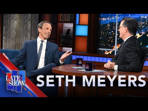 “I Hate How Everybody Can See My Legs” - Seth Meyers Makes His First Visit To The Late Show