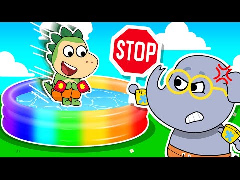 🏊Safe vs Unsafe Pool💦 Safety Rules🛟 Fire Spike Kids Stories🔥