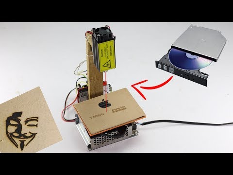 How to Make CNC Laser Engraver Using DVD Drive