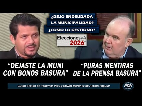 Rafael Lopez Aliaga vs. Journalist on How He Left the Municipality of Lima and the Vision of Lima...