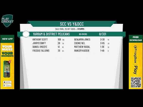 Sale 1st Grade v Yarram & District Pelicans