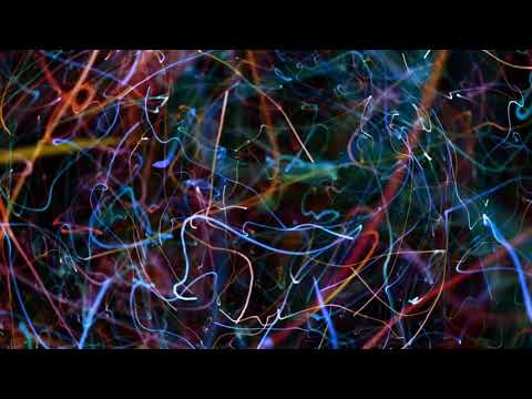 Video Background Microbial particles streak randomly loop