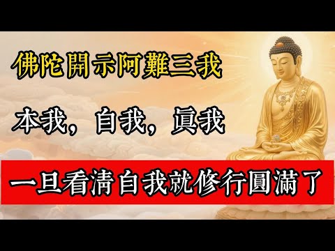 佛陀開示阿難三我：本我，自我，真我！一旦看清自我就修行圓滿了。#佛教 #佛家 #佛法 #佛學知識 #佛學智慧 #修心修行 #佛教文化