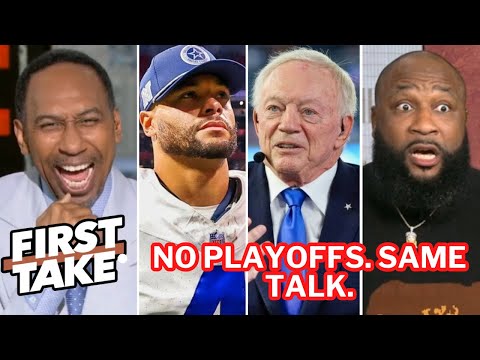 FIRST TAKE | Cowboys are ELIMINATED but Dak & Jerry are STILL delusional - Stephen A. mocks Swagu